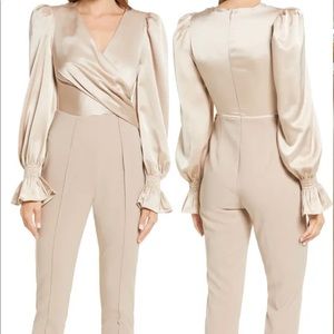 Lavish Alice Faux wrapped jumpsuit